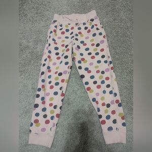 Hanna Andersson Pink Polka Dot Sweatpants Joggers